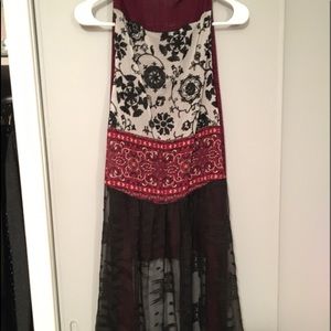 Adorable long elegant draping vest